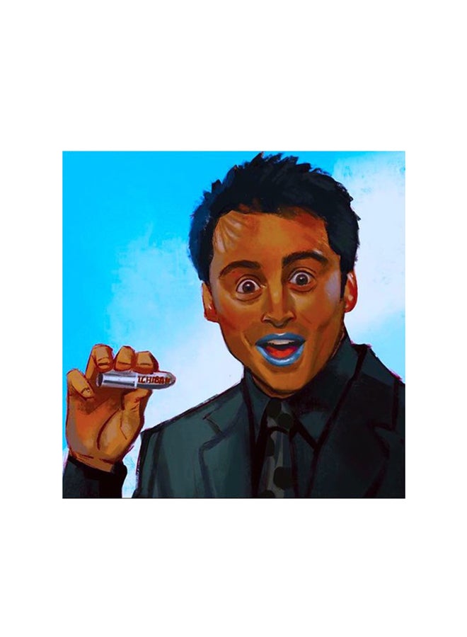 أتيك - لوحة فنية من خشب MDF برسمة شخصية جوي تريبياني من مسلسل فريندز متعدد الألوان 30x30Ø³Ù†ØªÙŠÙ…ØªØ± - Image 1