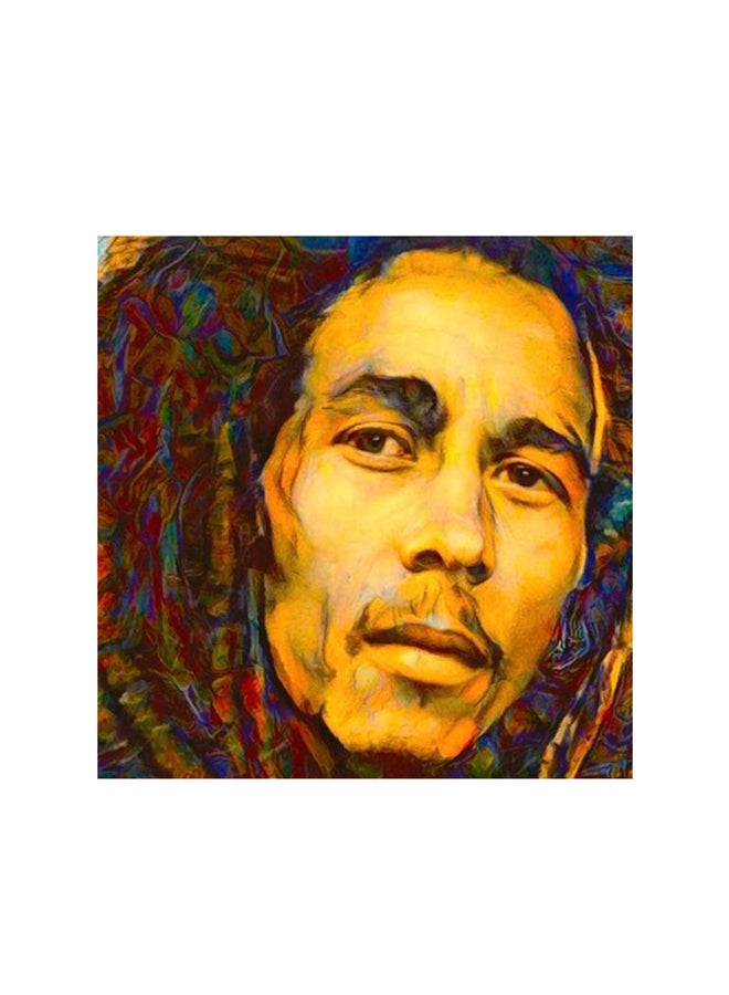 Atiq Bob Marley Mdf Wall Art Multicolour 30x30centimeter - Image 1