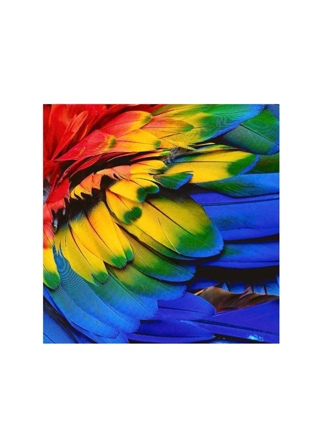 Atiq Colorful Of Scarlet Birds Mdf Wall Art Multicolour 30x30cm - Image 1