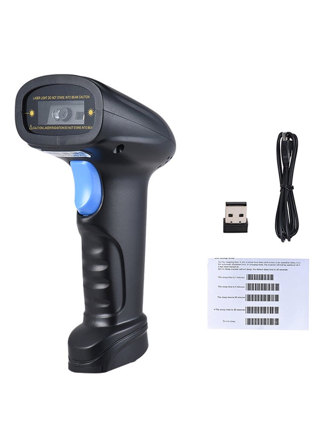 Aibecy Handheld 2.4G Wireless Barcode Scanner With USB Receiver 4000 Code Storage Capacity Black - Image 2