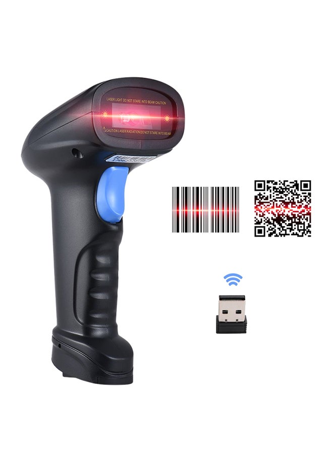 Aibecy Handheld 2.4G Wireless Barcode Scanner With USB Receiver 4000 Code Storage Capacity Black - Image 3