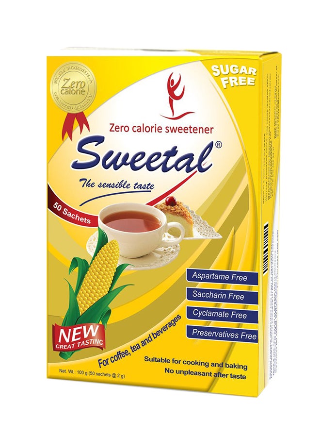Sweetal - Zero Calorie Sweetener 100grams Pack of 50 - Image 1