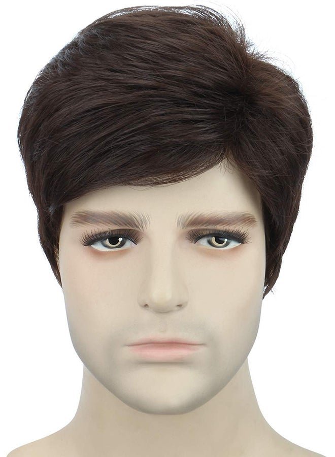 باروكة شعر صناعية أسود 8x6x2بوصة