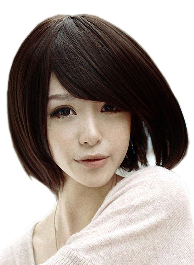 ريتزكارت شعر طبيعي قصير ومستقيم بني 0.8X0.7X2بوصة