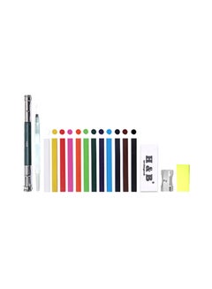 H&B 32-Piece Drawing Water-Soluble Colored Pencils Tools With Carrying Bag Set Multicolour  - Image 2