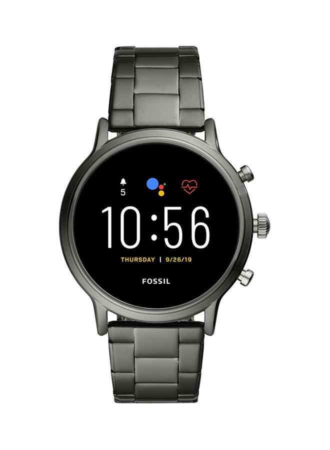 FOSSIL - Gen 5 The Carlyle Hr Stainless Steel Swim-Proof Smartwatch Smoke - Image 1