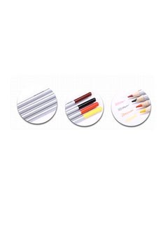 H&B 32-Piece Drawing Water-Soluble Colored Pencils Tools With Carrying Bag Set Multicolour  - Image 5