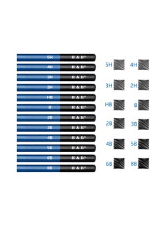 H&B 71-Piece Professional Drawing Sketching Supplies With Carrying Bag Set Multicolour  - Image 3