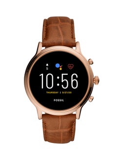 Gen 5 Julianna Hr Croco Leather Smartwatch Brown