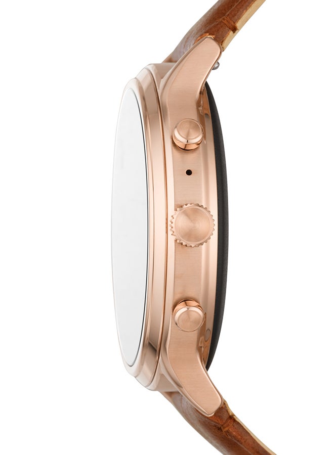 FOSSIL - Gen 5 Julianna Hr Croco Leather Smartwatch Brown - Image 1