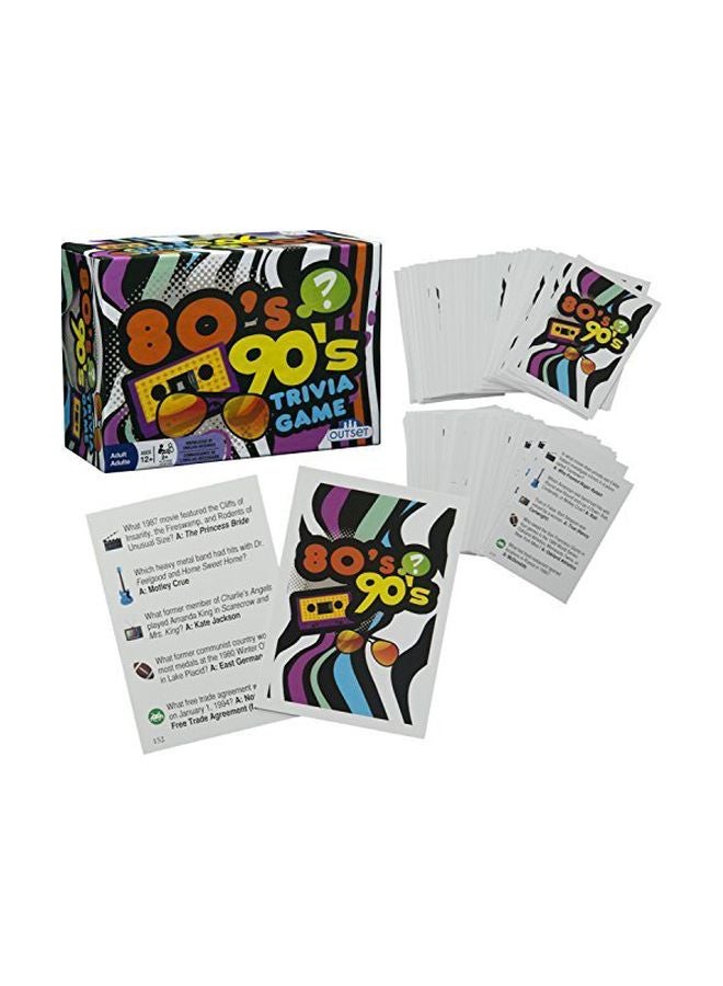 Outset Media 80's - 90's Trivia Card Game - Image 1