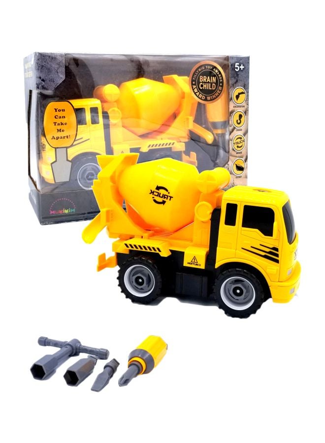 MukikiM Mixer Construction Truck YH559-9D Yellow - Image 1