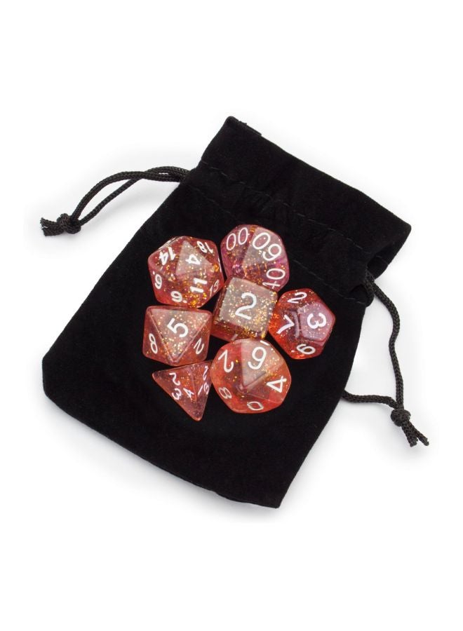 Wiz Dice 7-Piece Polyhedral Dice Set With Pouch  - Image 3