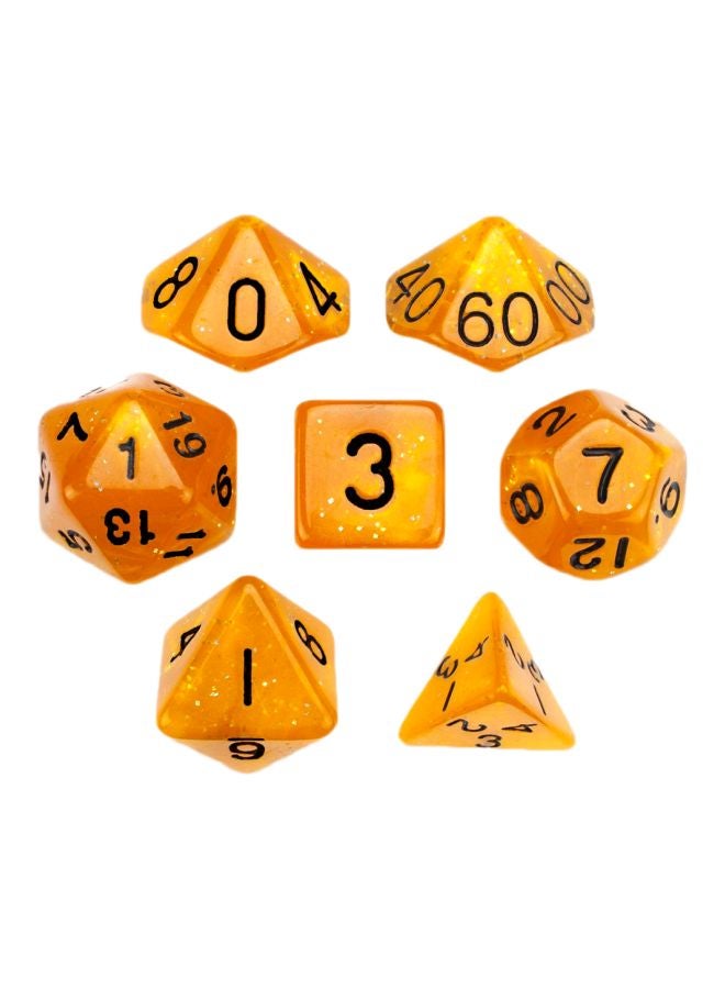 Wiz Dice 7-Piece Polyhedral Dice Set With Pouch  - Image 1