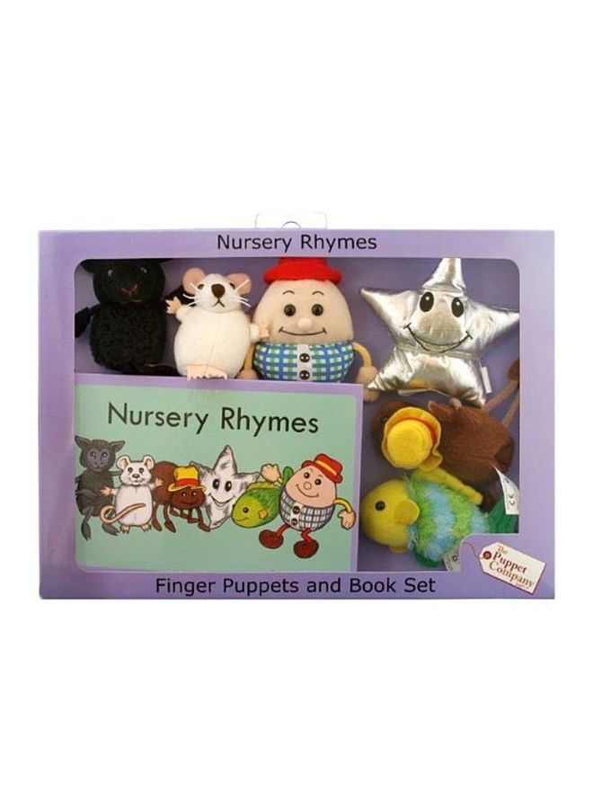 The Puppet Company - 7-Piece Nursery Rhymes Finger Puppet With Book Set PC007905 - Image 1
