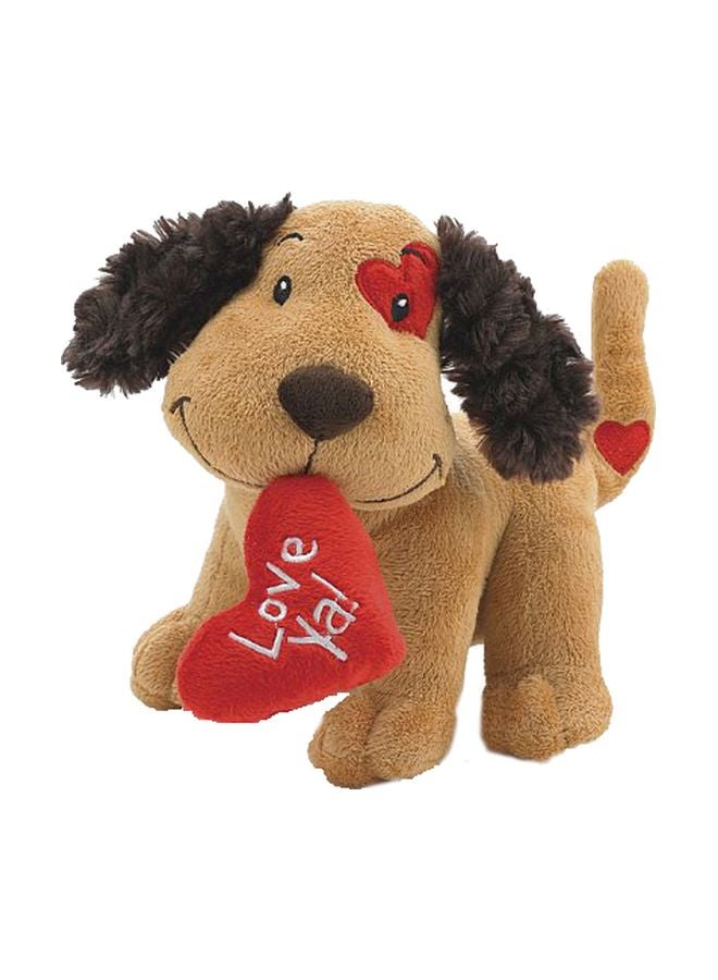 Burton & Burton Heart Plush Puppy Pillow - Image 1
