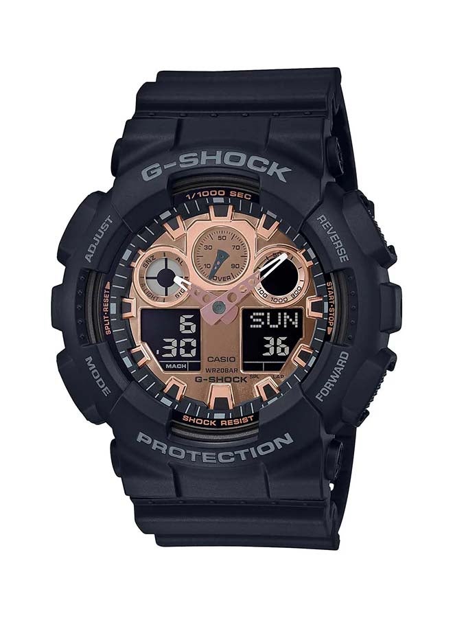 جي شوك ساعة يد بعقارب وسوار من المطاط طراز GA-100MMC-1ADR للرجال - Image 1