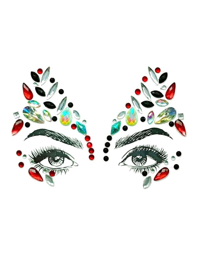 European And American Trend Face Diamond Sticker Multicolour - Image 1
