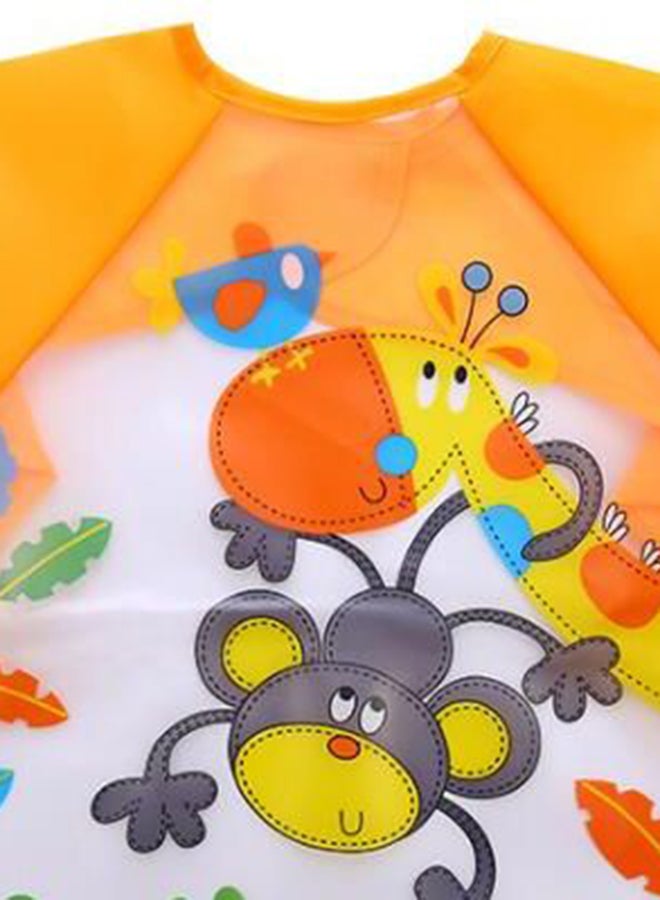 Generic - Cartoon Animal Printed Long Sleeved Bib - Image 1