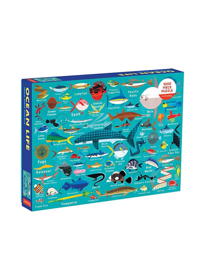 Mudpuppy 1000-Piece Ocean Life Jigsaw Puzzle Set - Image 1