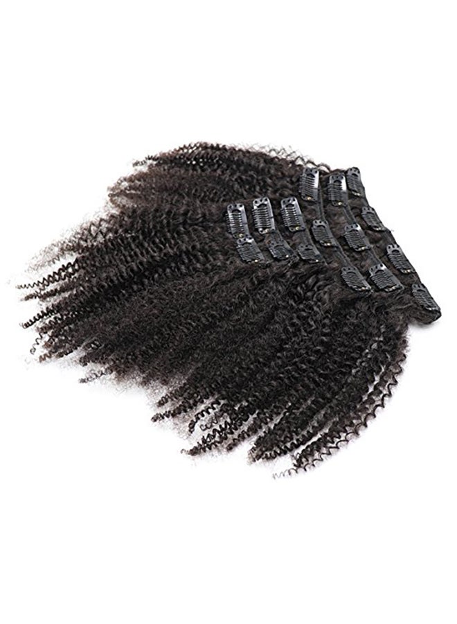 7-Piece Afro Kinky Curly Clip In Human Hair Extensions Black - v1579691648/N33896599A_3