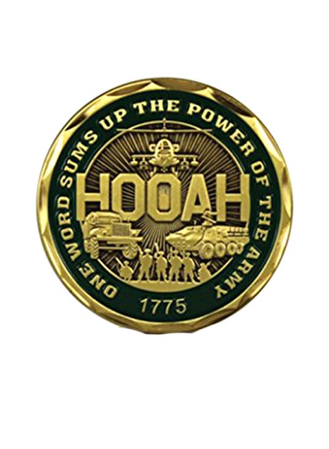 Us Army One Word Hooah Challenge Coin