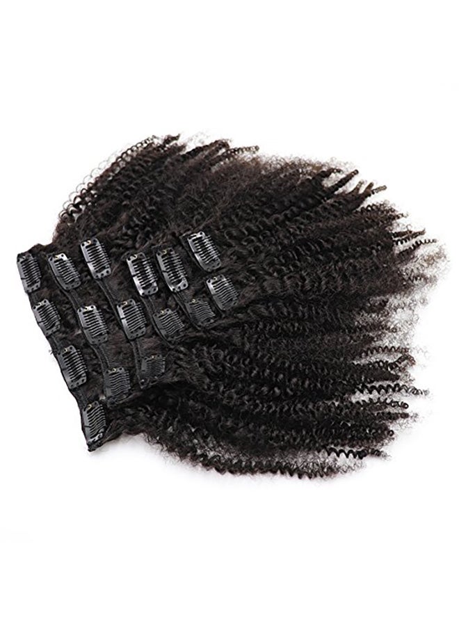 7-Piece Afro Kinky Curly Clip In Human Hair Extensions Black - v1579691853/N33896599A_2