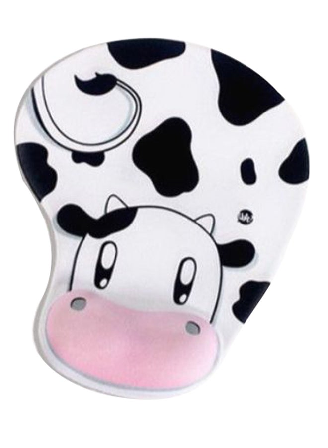 Cow Style Gel Mouse Pad Black/White/Pink - Image 1