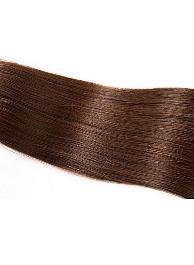 YILITE 20-Piece Straight Hair Extensions Medium Brown - Image 3