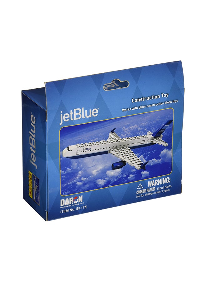 Daron Jet Blue Construction Toy 9.5x8x4inch - Image 2