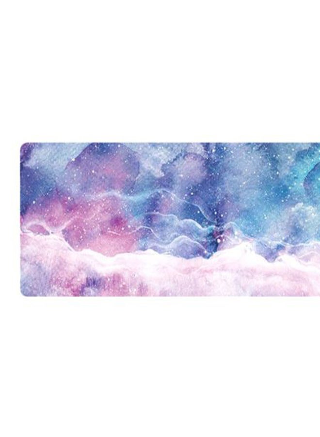 Marble Pattern Non-Slip Keyboard Mouse Pad Blue/Pink - Image 2