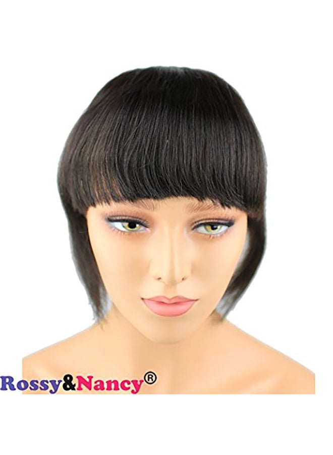 Rossy&Nancy Fringe Short Straight Hair Extension Black - Image 2