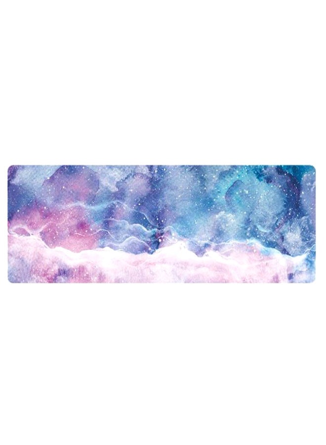 Marble Pattern Non-Slip Keyboard Mouse Pad Blue/Pink - Image 1