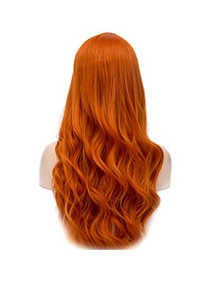 Costume Long Curly Hair Wigs Orange 27inch - v1579692965/N33897479A_1