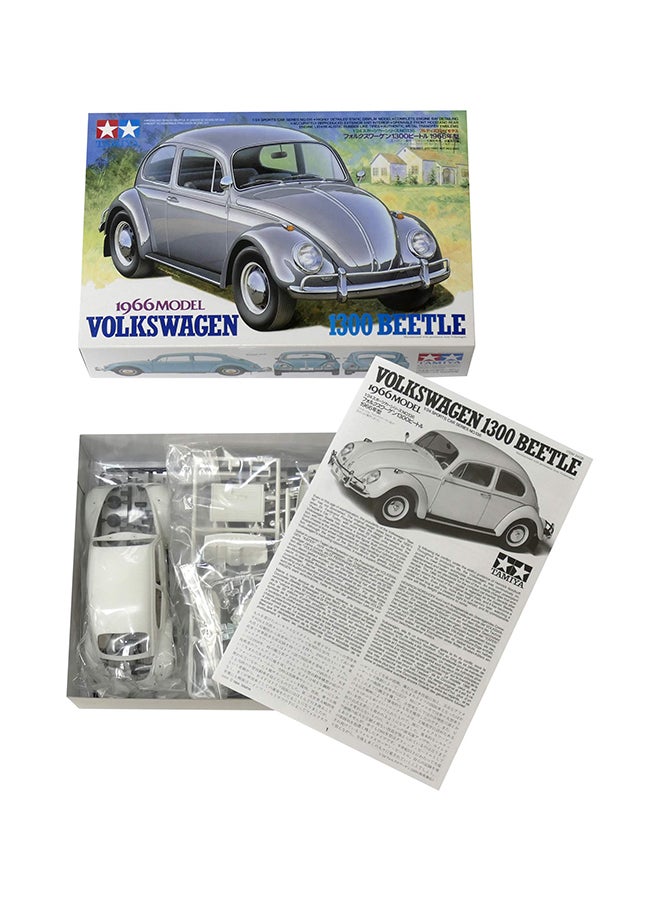 تاميا Volkswagen 1300 Beetle 1966 Model Kit 11.4x7.5x2.8inch - Image 2