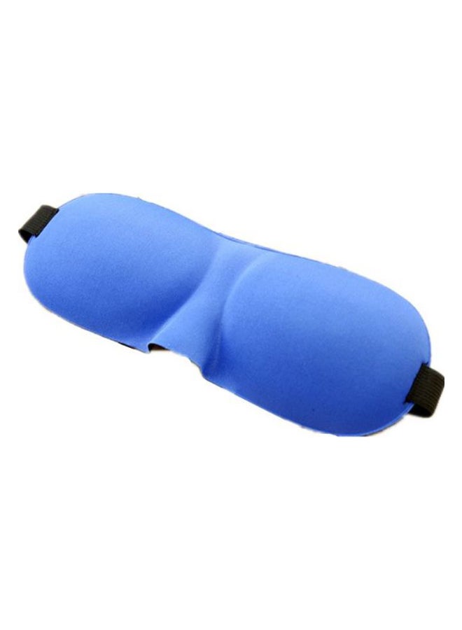 3D Contoured Adjustable Sleeping Eye Mask Blue/Black - Image 1