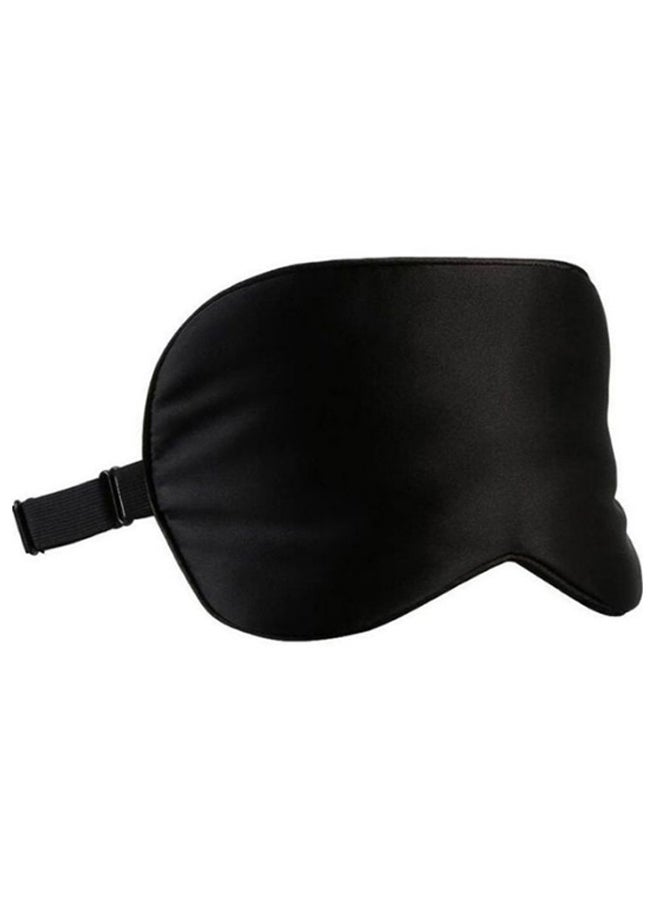 Generic - Super Soft Sleeping Eye Mask With Adjustable Strap Black - Image 1