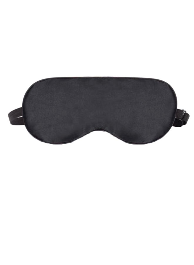 Super Soft Sleeping Eye Mask With Adjustable Strap Black  - Image 1