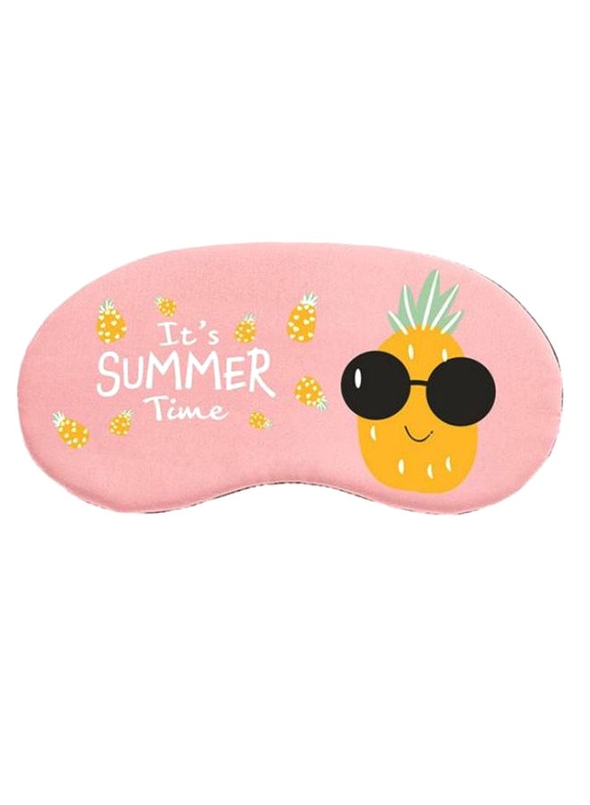 قناع عين للنوم بطبعة عبارة "It's Summer Time" متعدد الألوان 