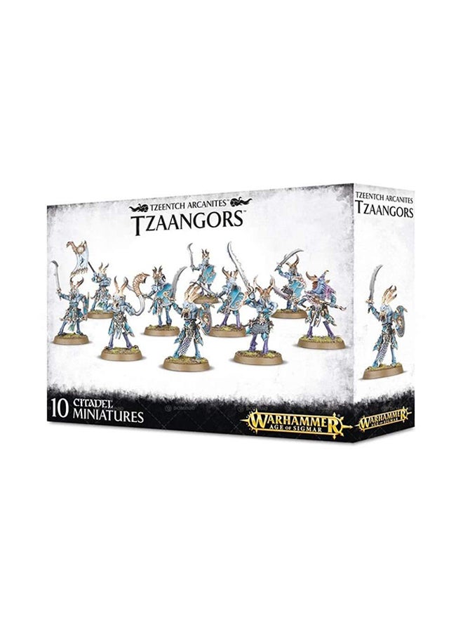 Games Workshop 10-Piece Warhammer Age Of Sigmar Tzeentch Arcanites Tzaangors Miniature Set