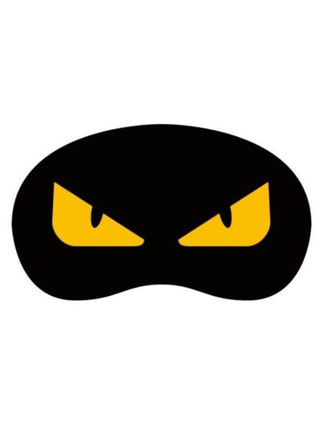 Monster Design Sleeping Eye Mask Black/Yellow 