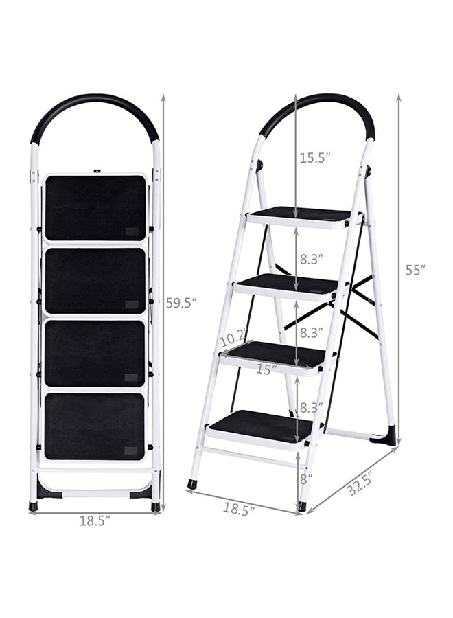 BITA 4 Step Heavy Duty Ladder White/Black - Image 4