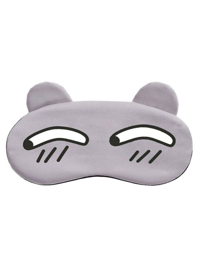 Animal Cartoon Sleeping Eye Mask Grey/Black/White 