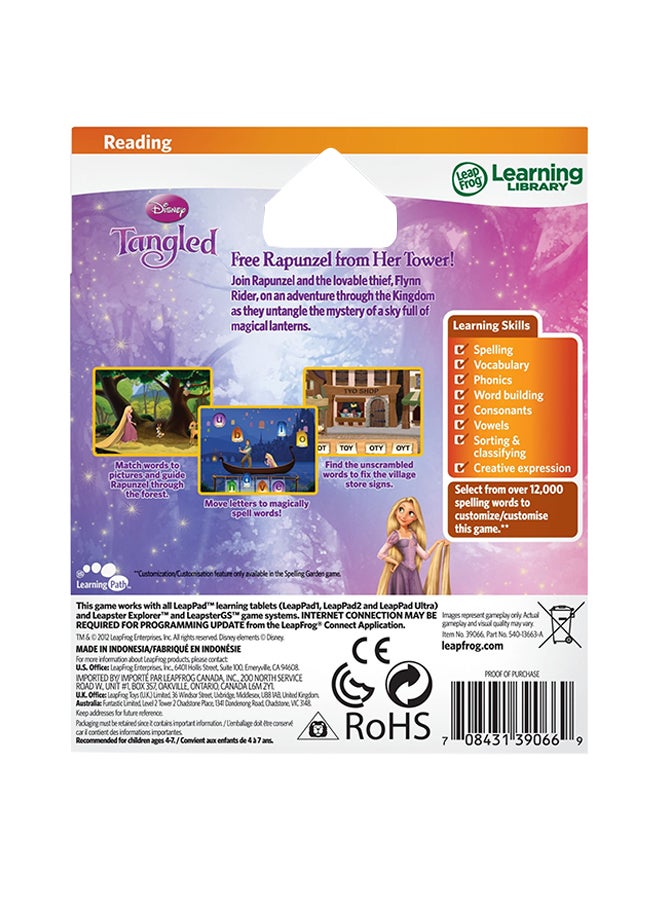 LeapFrog - Disney Tangled Learning Game For Leappad Tablets And Leapstergs - Image 1