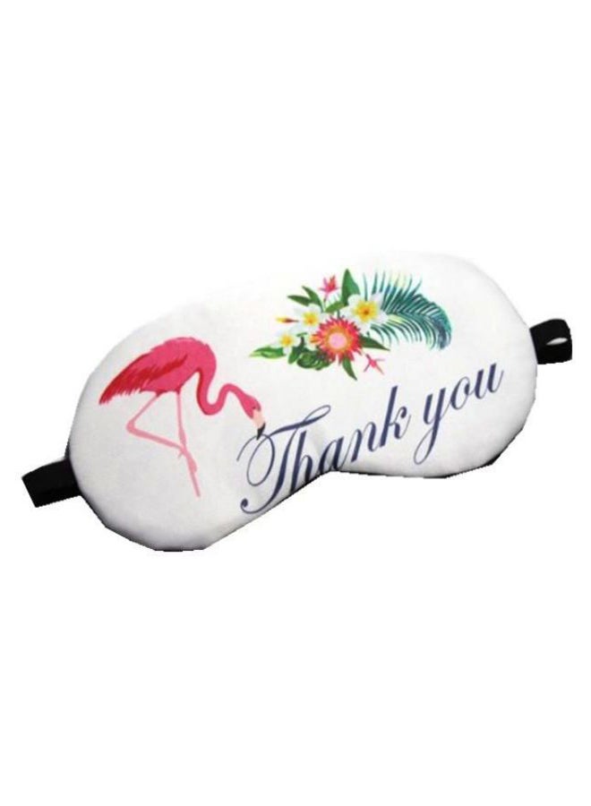 قناع العين للنوم مطبوع عليه عبارة "Thank You" متعدد الألوان - Image 1