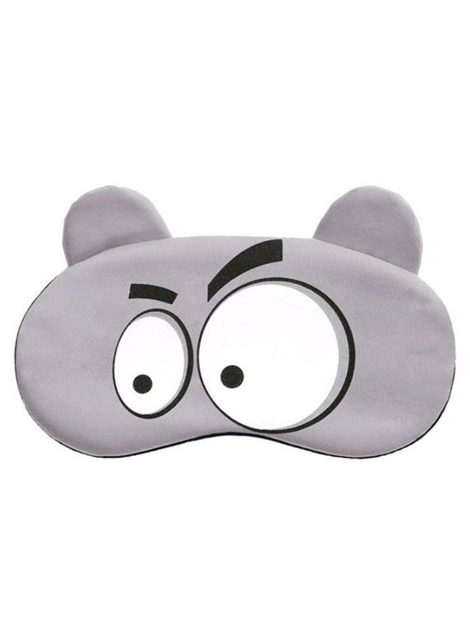 Funny Cartoon Sleeping Eye Mask Grey/Black/White 