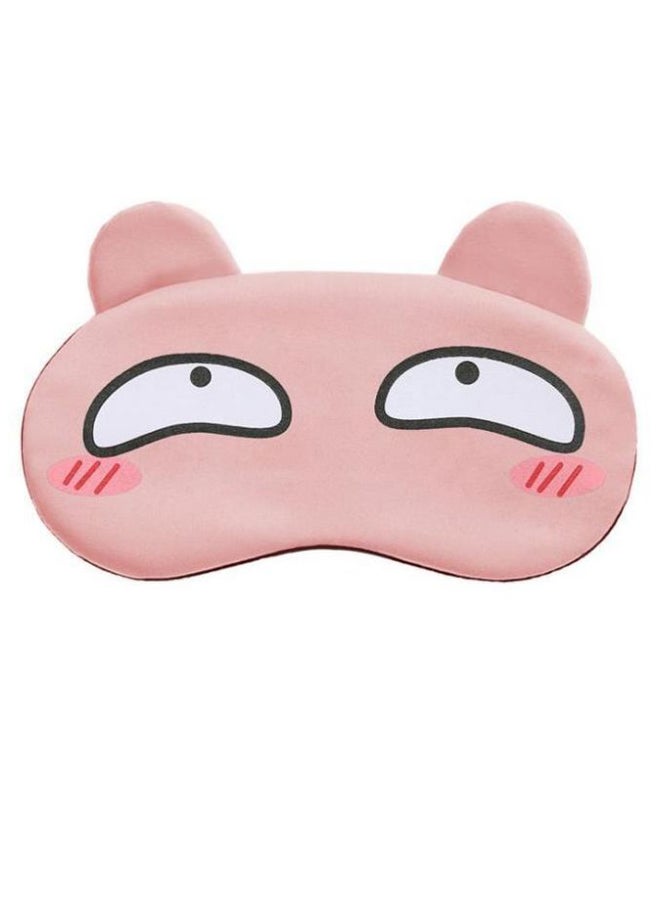 Funny Cartoon Sleeping Eye Mask Pink/Black/White
