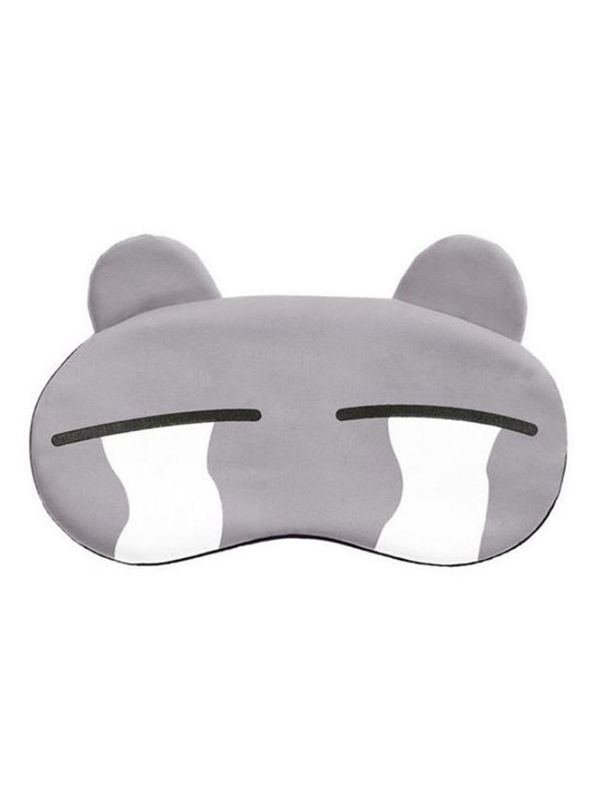 Funny Cartoon Sleeping Eye Mask Grey/White/Black