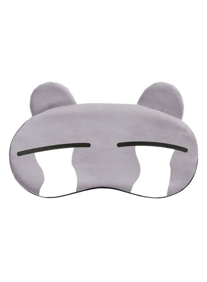 Funny Cartoon Sleeping Eye Mask Grey/Black/White 