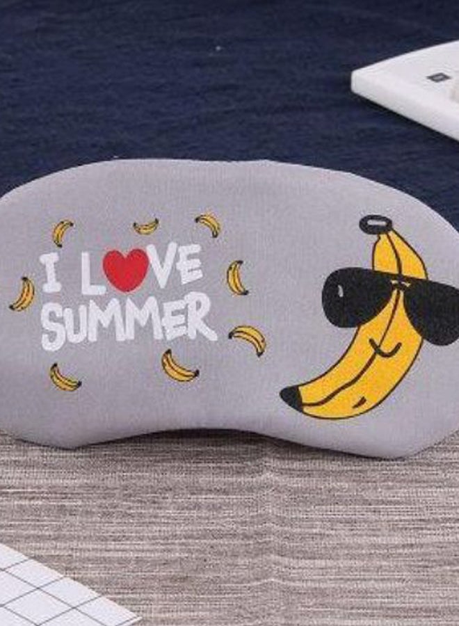 قناع عين للنوم بطبعة جملة I Love Summer متعدد الألوان  - Image 2
